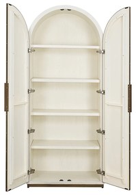 Richmond Interiors Tivoli Boogkast Beige Goud - 90x45x212cm.