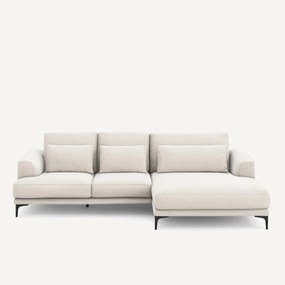 XL hoekbank rechts in chenille fluweel, MARSILE