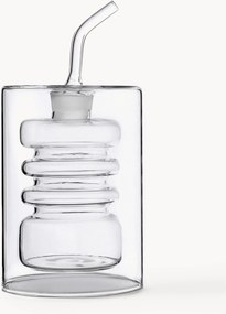 Handgemaakte azijn- en olie-fles Rings uit borosilicaatglas