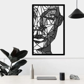 Homemania Wanddecoratie Silhouette 65x100 cm metaal zwart