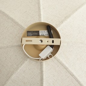 Japandi plafondlamp beige stof 55cm - Haru