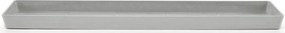 Ecopots onderschotel met waterreservoir - Rechthoekig - White Grey - 53,5 x 15,5 x H3,3 cm