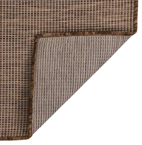 vidaXL Buitenkleed platgeweven 160x230 cm bruin