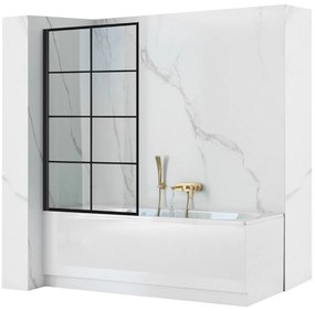 Badscherm Rea Lagos-1 Fix 80 Zwart