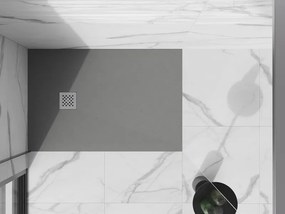 Mexen Stone+ rechthoekige composiet douchebak 120 x 100 cm, grijs-beton - 44611012