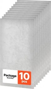 VEVOR 10 stuks plafondpanelen, plafondtegels, PVC-schuimplaat 605x1210mm, wit, marmerpatroon, slagvast, brandwerend, op maat te snijden, geschikt voor systeemplafonds, moderne interieurdecoratie voor woon- en kantoorruimtes