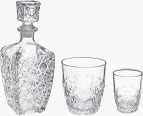 Decanter en whiskyglazen Dedalo, 7-delig