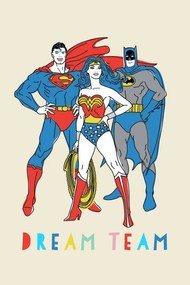 Kunstafdruk Justice League - Dream Team