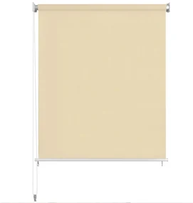 vidaXL Rolgordijn voor buiten 220x140 cm crème