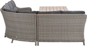 Garden Impressions Nova lounge dining set 5-delig - mystic grey