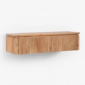 Consolesideboard Aan De Muur 80x30 Cm Van Acaciahout Biljandi Rustiek Acaciabruin - Sklum