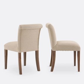 Set van 2 stoelen met gecapitonneerde rugleuning, Adélia