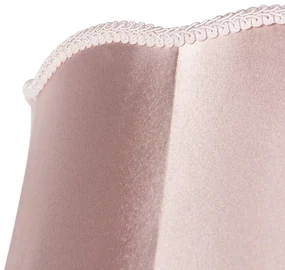 Stoffen Zijden lampenkap roze 45 cm - Granny Retro cilinder / rond