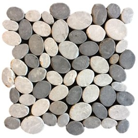 Terre d'Azur Ovale mix Grey mozaïek 30x30