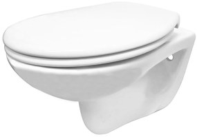 Mueller Pluto 2.0 randloos toiletpot met zitting wit glans