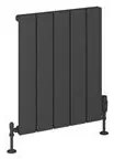 Eastbrook Rosano horizontale aluminium radiator 60x47cm Antraciet 555 watt