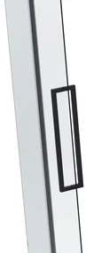 Van Rijn ST08 hoekcabine met draaideur helder glas 110x100cm zwart