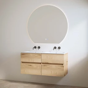 Best Design Bora badmeubel duo zonder kraangaten 120cm eiken