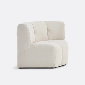 1-zits modulaire hoektafel fauteuil van fijn chenille, ANETA