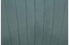Goossens Eetkamerstoel Rob blauw stof met armleuning, urban industrieel