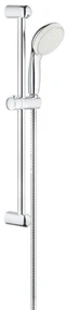 GROHE Tempesta 100 Glijstangset - 60cm - ronde handdouche - 2 straalsoorten - metalen doucheslang - chroom 26803000