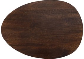 Goossens Salontafel Enzo ovaal, hout mango bruin, elegant chic, 70 x 35 x 50 cm