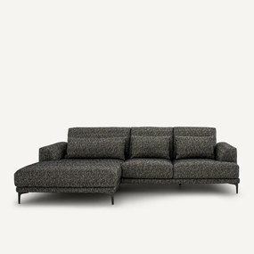 XL hoekbank links in bouclé stof, MARSILE