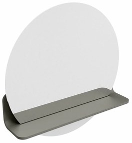 Mondiaz Spot spiegel rond Ø50cm met planchet smoke