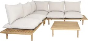 The Outsider Hoek Loungeset - Phoenix - Acaciahout - Off White - The Outsider