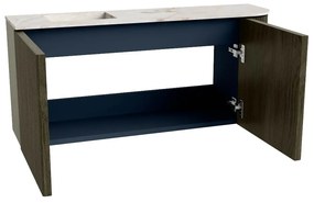 Mondiaz Joya DLux 90cm toiletmeubel ronding rechts shadow met wastafel faye links zonder kraangat frappe