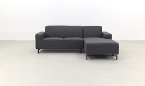Boavista Sunbrella loungebank chaise longue - Sooty - 2-delig - links