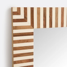 Rechthoekige gestreepte spiegel, 60 x 90 cm, ARES