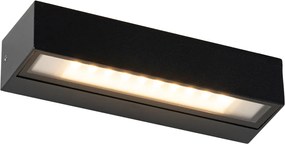 Moderne wandlamp zwart incl. LED IP65 - Steph