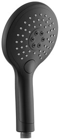 Saniclear Plus inbouw regendouche met inbouw douchekop 30x30cm, glijstang en 2 standen handdouche zwart mat