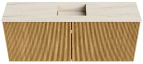 Mondiaz Joya DLux 100cm toiletmeubel oak met wastafel faye midden zonder kraangat meli