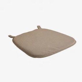 Kussen Voor Stoel 44x43 Cm In Gouda-stof Mokka Bruine Stof - Sklum