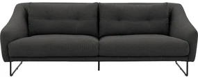 Goossens Excellent Bank Gs-2105 grijs, stof, 2,5-zits, elegant chic