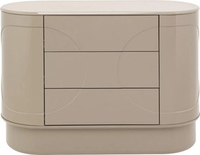 Beige Retro Ladekast - 100x42x75cm.
