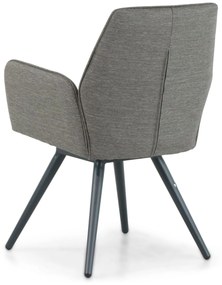 Tuinset 6 personen 220 cm Outdoor textiel Grijs Lifestyle Garden Furniture Andorra/Azzurro