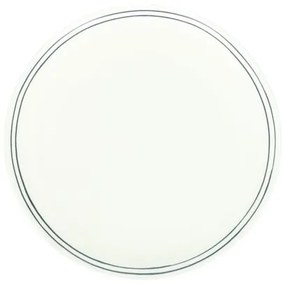Ontbijtbord met blauwe streep, organisch, porselein,Ø 20 cm
