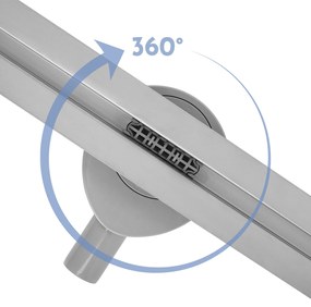 Lineaire afvoer Rea FILO Brush Steel 70