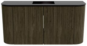 Mondiaz Joya 85cm toiletmeubel ronding links/rechts shadow met wastafel faye midden 1 kraangat urban