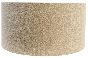 Stoffen Boucle lampenkap taupe 50/50/25 Design, Modern cilinder / rond