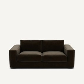 Compacte bank 3-zit in fluweel, Skander