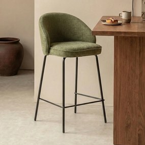 Barkruk Met Ronde Rugleuning Groen