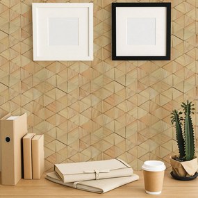 3D Houten Wandpaneel | Rubberwood Compact | 28×30 cm | Wanddecoratie