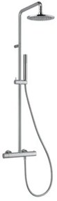 Plieger Napoli douchesysteem thermostatisch met hoofddouche Ø20cm met handdouche staafmodel m.1 stand RVS BU85RM2151NK