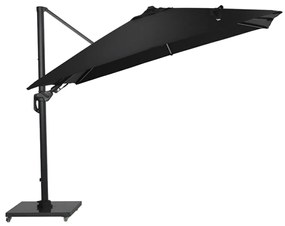 Garden Impressions Hawaii Lumen LED zweefparasol 300x300 -donker grijs - zwart