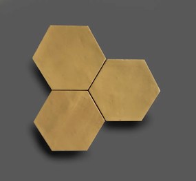 Wandtegel 13,9x16 Cm Hexagon Geel A180