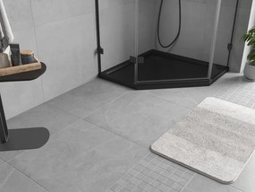 Mexen Flow piëcihoekige douchebak slim 90 x 90 cm, zwarte mat - 46P709090
